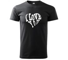 Obrázek k výrobku 1480 - pánské tričko s potiskem LOVE