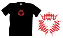 Obrázek k výrobku 192 - tričko s potiskem ABSTRAKTNÍ NETOPÝŘI