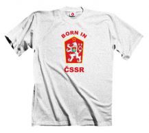 Obrázek k výrobku 1356 - tričko s potiskem BORN IN ČSSR