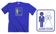 Obrázek k výrobku 1166 - tričko s potiskem GAME OWER 1B