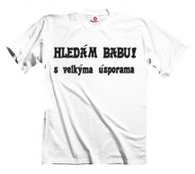 Obrázek k výrobku 1085 - tričko s potiskem HLEDÁM BABU