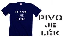 Obrázek k výrobku 1365 - tričko s potiskem PIVO JE LÉK
