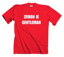 Obrázek k výrobku 1290 - tričko s potiskem ZEMAN JE GENTLEMAN