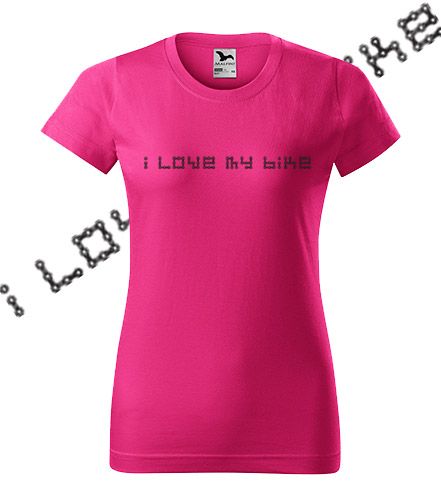 Obrázek k výrobku 93151 - dámské tričko miluji svoje kolo