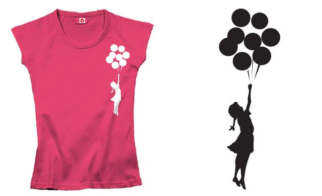 Obrázek k výrobku 973 - tričko s potiskem BALLOONGIRL