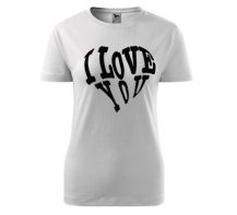 Obrázek k výrobku 1481 - dámské tričko s potiskem LOVE 3