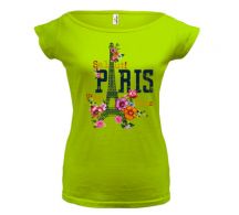 Obrázek k výrobku 1487 - módní tričko PARIS FLOWERS