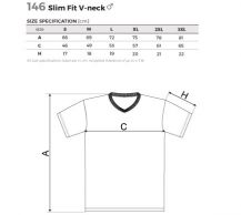 Obrázek k výrobku 88060 - pánské triko SLIM FIT V-NECK