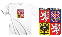 Obrázek k výrobku 357 - tričko s potiskem ČESKÁ REPUBLIKA