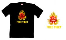 Obrázek k výrobku 808 - tričko s potiskem FREE TIBET B