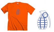 Obrázek k výrobku 692 - tričko s potiskem GRANÁT