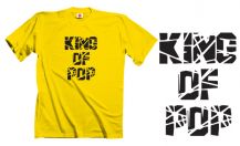 Obrázek k výrobku 1124 - tričko s potiskem KING OF POP 1