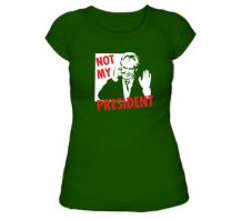 Obrázek k výrobku 1152 - tričko s potiskem dámské NOT MY PRESIDENT