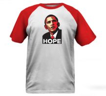 Obrázek k výrobku 993 - tričko s potiskem OBAMA HOPE